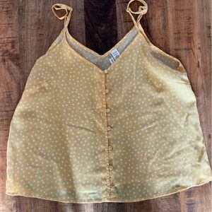 Japna Yellow Top with White Star Pattern